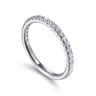 14K White Gold Diamond Matching Wedding Band - 0.3 ct