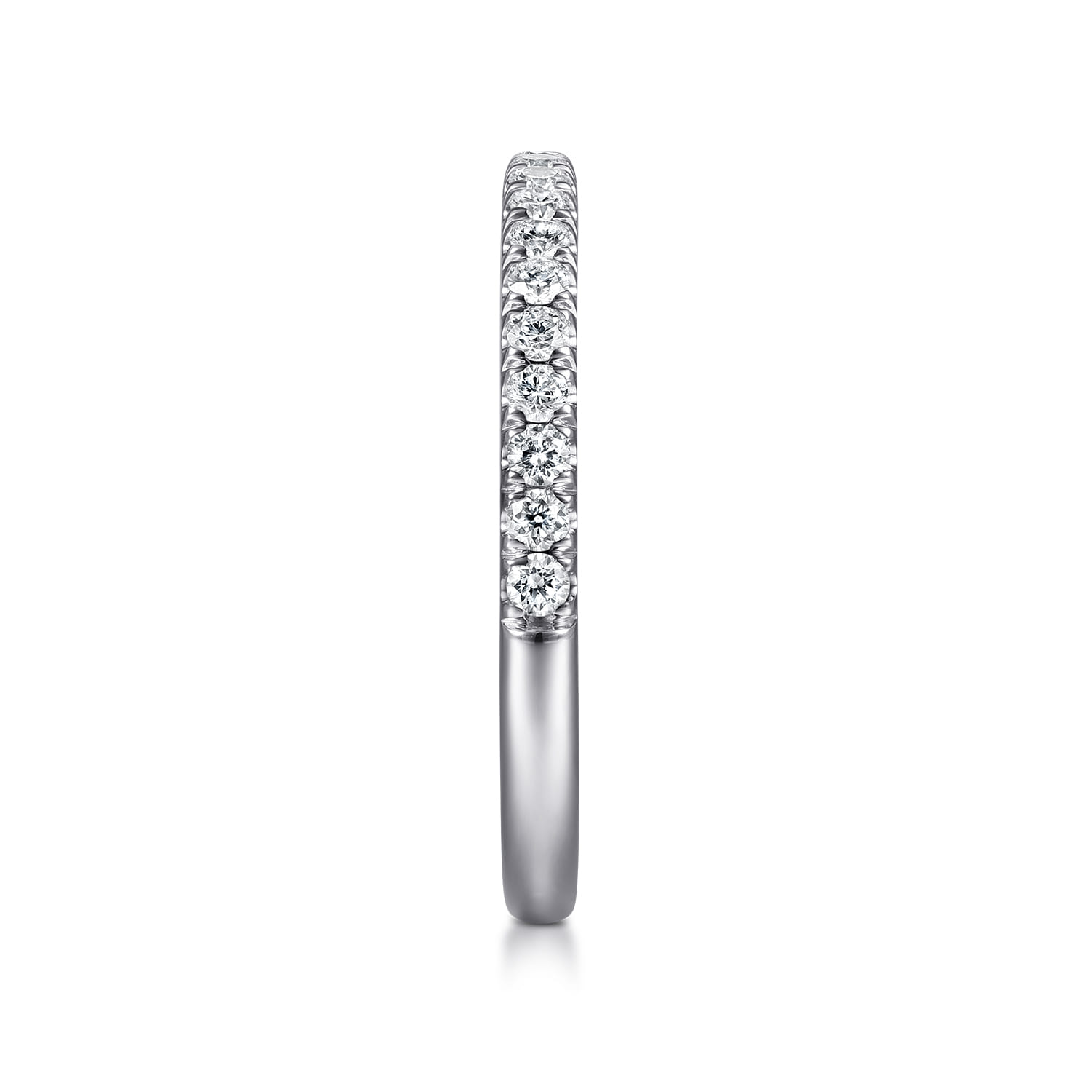 14K White Gold Diamond Matching Wedding Band - 0.3 ct - Shot 5