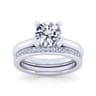 14K White Gold Diamond Matching Wedding Band - 0.2 ct