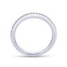 14K White Gold Diamond Matching Wedding Band - 0.2 ct