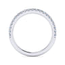 14K White Gold Diamond Matching Wedding Band - 0.35 ct