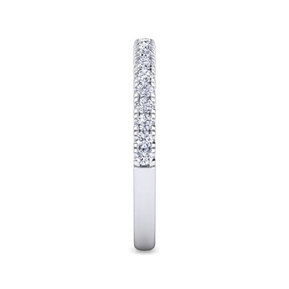 14K White Gold Diamond Matching Wedding Band