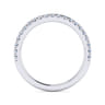 14K White Gold Diamond Matching Wedding Band - 0.35 ct