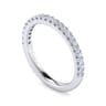 14K White Gold Diamond Matching Wedding Band - 0.35 ct