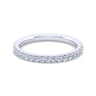 14K White Gold Diamond Matching Wedding Band - 0.36 ct