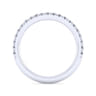 14K White Gold Diamond Matching Wedding Band - 0.36 ct