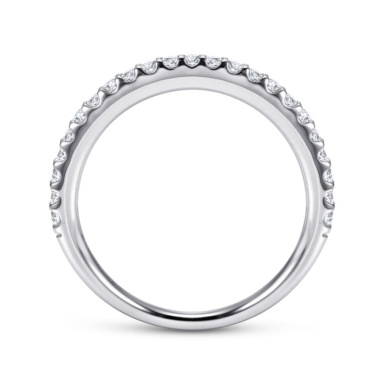 14K White Gold Diamond Matching Wedding Band - 0.27 ct - Shot 2