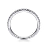 14K White Gold Diamond Matching Wedding Band - 0.35 ct