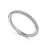 14K White Gold Diamond Matching Wedding Band - 0.35 ct