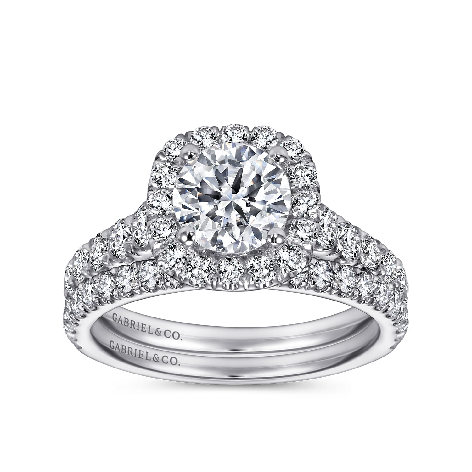 14K White Gold Diamond Matching Wedding Band - 0.35 ct - Shot 4