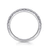 14K White Gold Diamond Matching Wedding Band - 0.63 ct