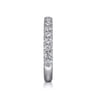 14K White Gold Diamond Matching Wedding Band - 0.63 ct