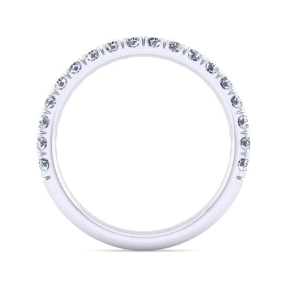 14K White Gold Diamond Matching Wedding Band