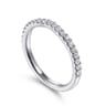 14K White Gold Diamond Matching Wedding Band - 0.3 ct