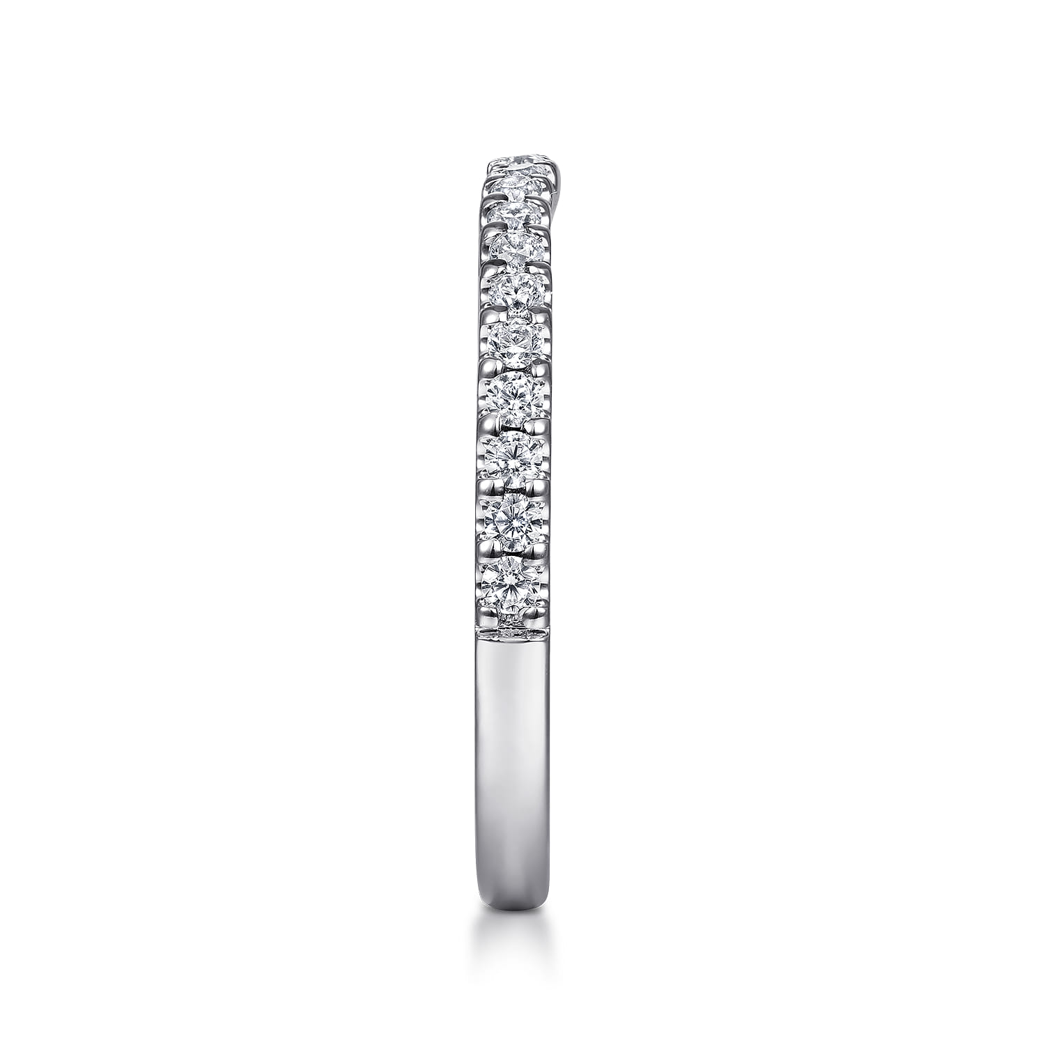 14K White Gold Diamond Matching Wedding Band - 0.3 ct - Shot 5