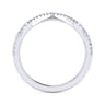 14K White Gold Diamond Matching Wedding Band - 0.15 ct