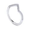 14K White Gold Diamond Matching Wedding Band - 0.15 ct