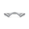 14K White Gold Diamond Matching Wedding Band - 0.15 ct