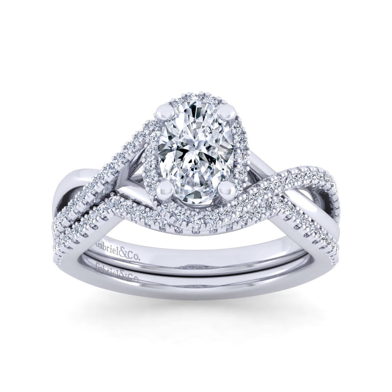 14K White Gold Diamond Matching Wedding Band - 0.15 ct - Shot 4