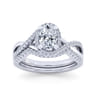 14K White Gold Diamond Matching Wedding Band - 0.15 ct