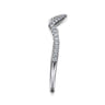 14K White Gold Diamond Matching Wedding Band - 0.15 ct