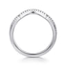 14K White Gold Diamond Matching Wedding Band - 0.15 ct