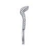 14K White Gold Diamond Matching Wedding Band - 0.15 ct