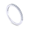 14K White Gold Diamond Matching Wedding Band - 0.32 ct