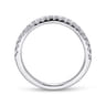 14K White Gold Diamond Matching Wedding Band - 0.3 ct