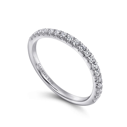 14K White Gold Diamond Matching Wedding Band