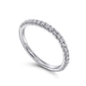 14K White Gold Diamond Matching Wedding Band - 0.3 ct