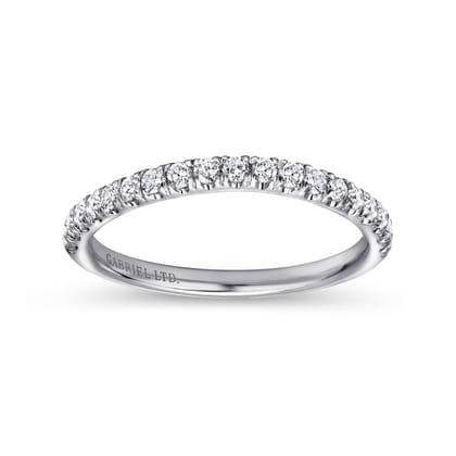 14K White Gold Diamond Matching Wedding Band