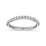 14K White Gold Diamond Matching Wedding Band - 0.3 ct