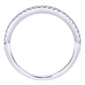 14K White Gold Diamond Matching Wedding Band - 0.13 ct
