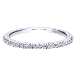 14K White Gold Diamond Matching Wedding Band