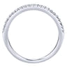 14K White Gold Diamond Matching Wedding Band - 0.13 ct