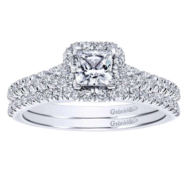 14K White Gold Diamond Matching Wedding Band - 0.13 ct - Shot 4