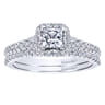 14K White Gold Diamond Matching Wedding Band - 0.13 ct