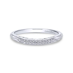 14K White Gold Diamond Matching Wedding Band