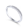 14K White Gold Diamond Matching Wedding Band - 0.03 ct