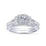 14K White Gold Diamond Matching Wedding Band - 0.03 ct