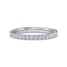 14K White Gold Diamond Matching Wedding Band - 0.44 ct