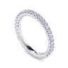 14K White Gold Diamond Matching Wedding Band - 0.44 ct