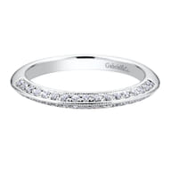 14K White Gold Diamond Matching Wedding Band
