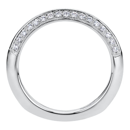 14K White Gold Diamond Matching Wedding Band