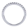14K White Gold Diamond Matching Wedding Band - 0.32 ct