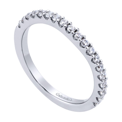 14K White Gold Diamond Matching Wedding Band