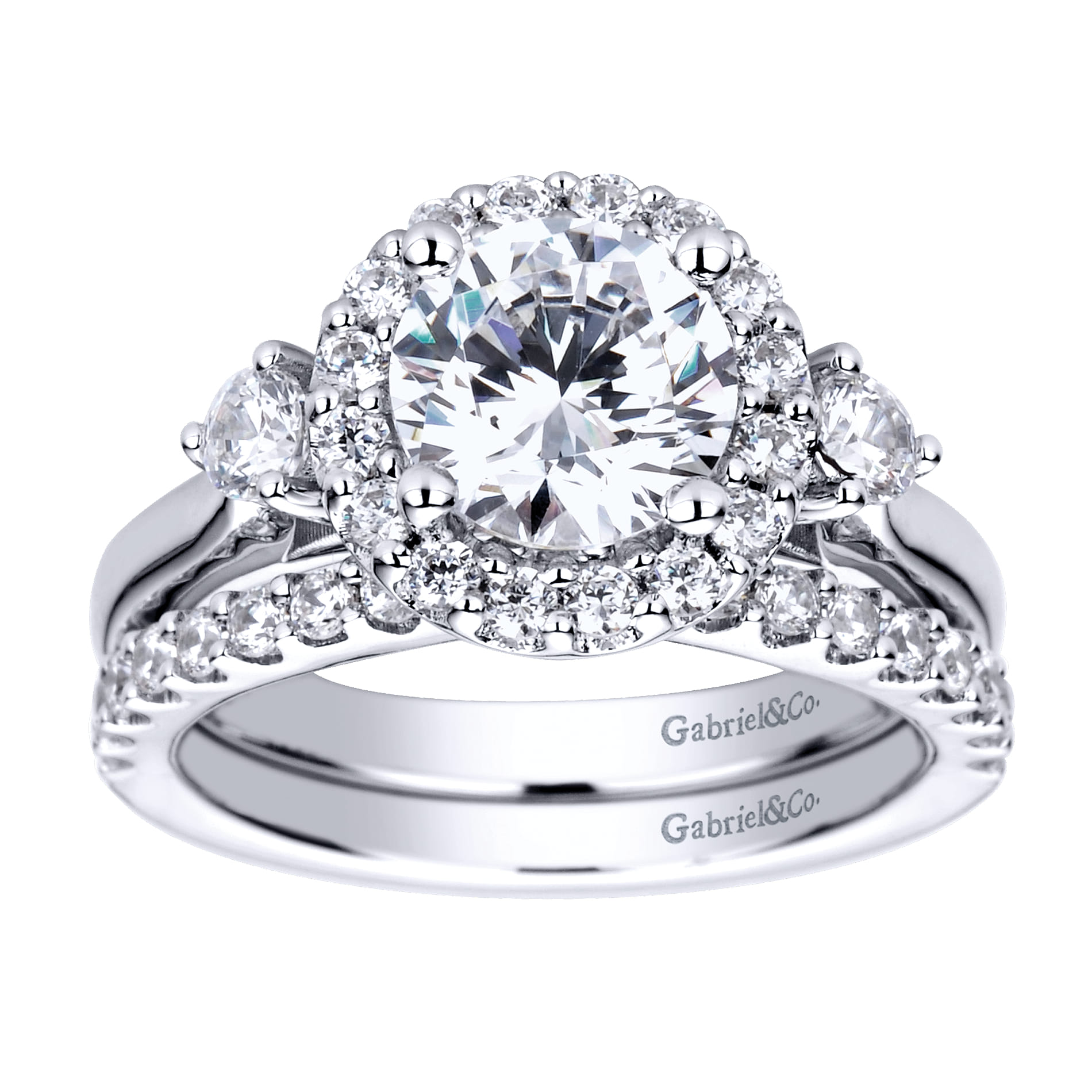 14K White Gold Diamond Matching Wedding Band - 0.32 ct - Shot 4