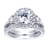 14K White Gold Diamond Matching Wedding Band - 0.32 ct