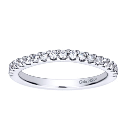 14K White Gold Diamond Matching Wedding Band